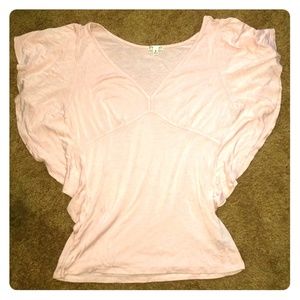 Studio Y Tops - Baby Pink Bat Wing Top Studio Y Tops - Baby Pink Bat Wing Top